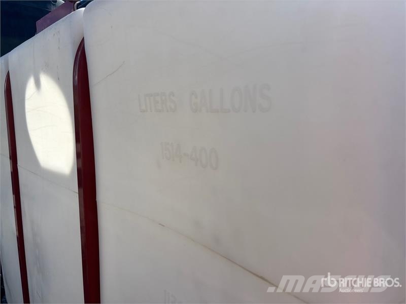 400 gal Water Tank Fuel and additive tanks