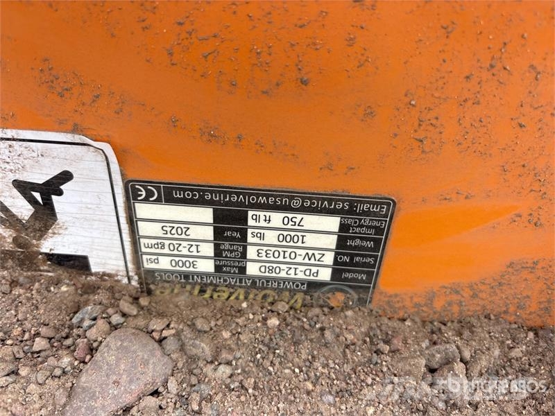 45 in Skid Steer Post Driver Equipamentos de vedação