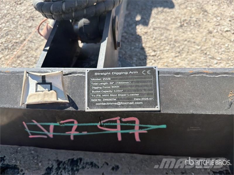 59 in Skid Steer Backhoe (Unused) Backhoes