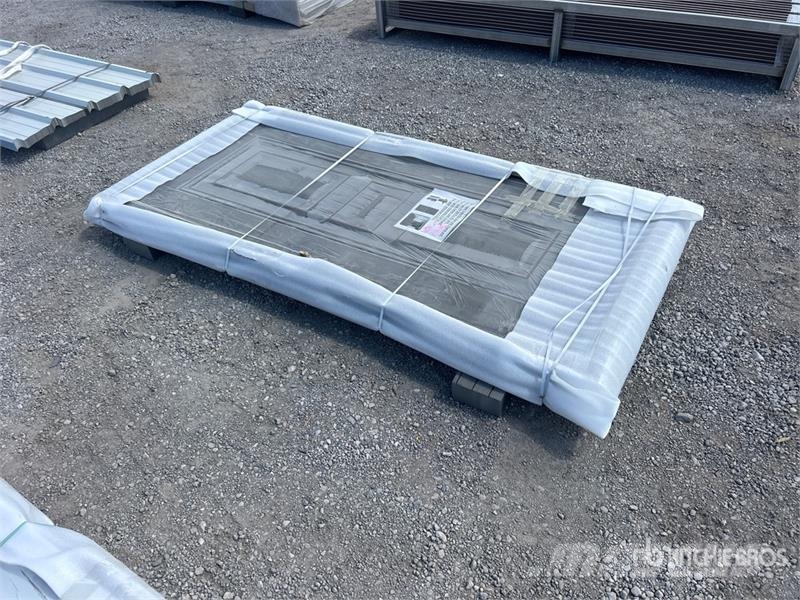 6.89 ft x 3.38 ft Grey Steel Security Door (Unused Talhas, guinchos e elevadores de materiais