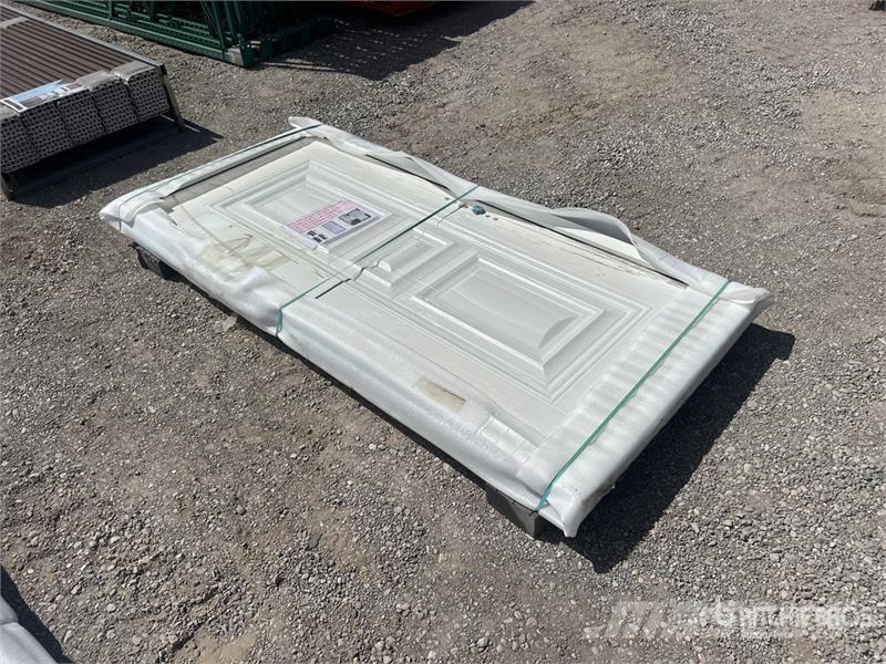  6.89 ft x 3.38 ft White Steel Security Door (Unuse Seilwinden, Bauaufzüge und Lastenaufzüge