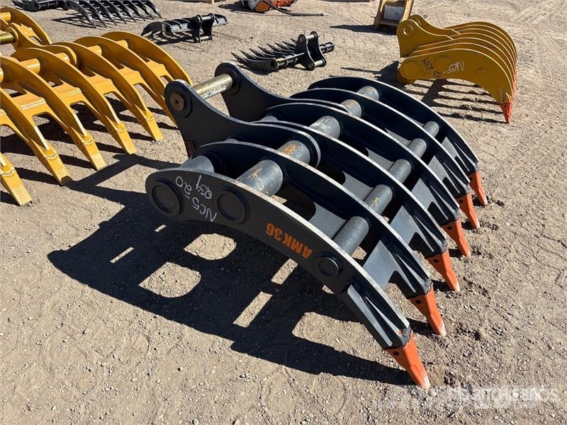  61 in Excavator Rake Obračalniki in zgrabljalniki