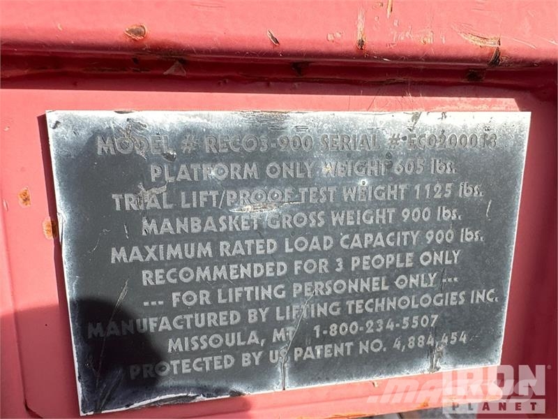 84 in 3 person- Man Basket. 900lb max load capacit Diger parçalar