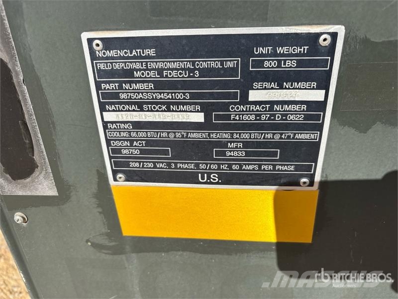  84000 BTU Environmental Control Unit 其他農業機械