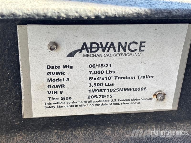 Advance Mechanical T/A Trash Bin Cleaning trailer Ostale prikolice