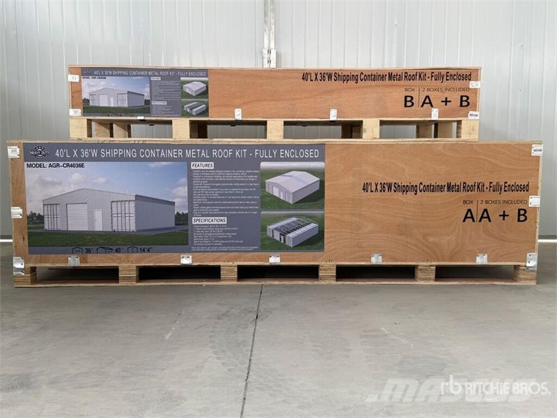  AGR-CR4036E 36 ft x 40 ft Enclosed Container Shelt Gradbeništvo - drugo