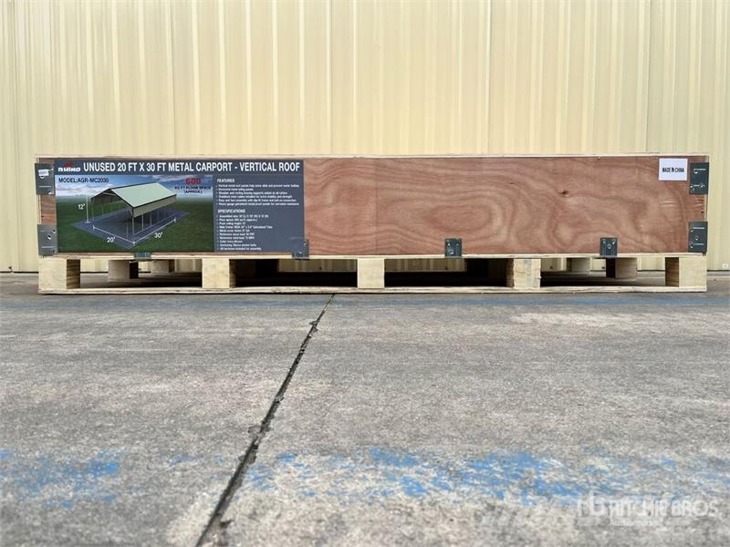 AGR-MC2030 20 ft x 30 ft Steel Carport (Unused) Stalen constructies