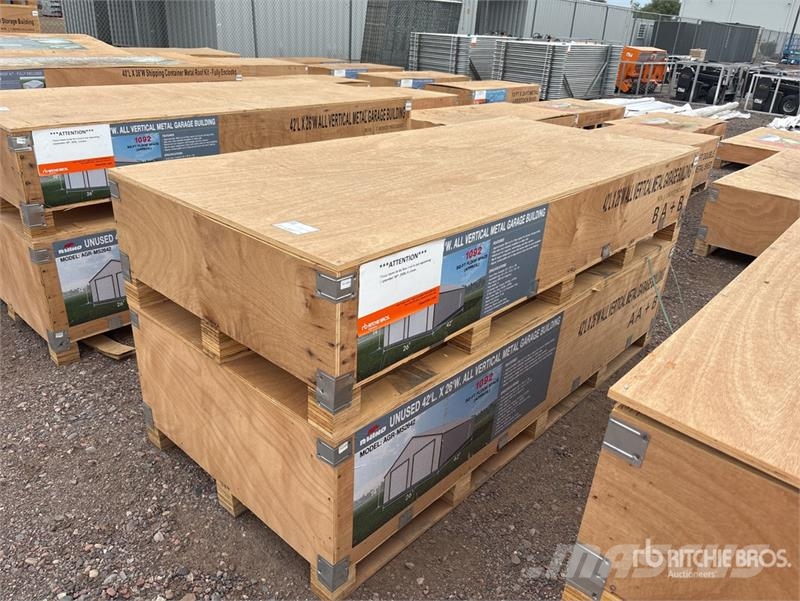  AGR-MS2642 26 ft x 42 ft Metal Garage Storage Buil Tērauda karkasa ēkas