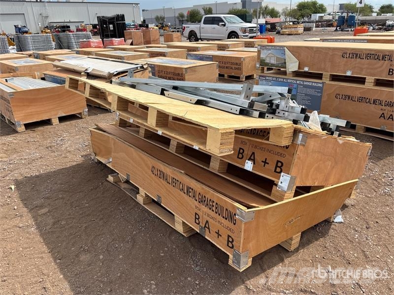  AGR-MS2642 26 ft x 42 ft All Vertical Metal Garage Jeklene gradbene konstrukcije