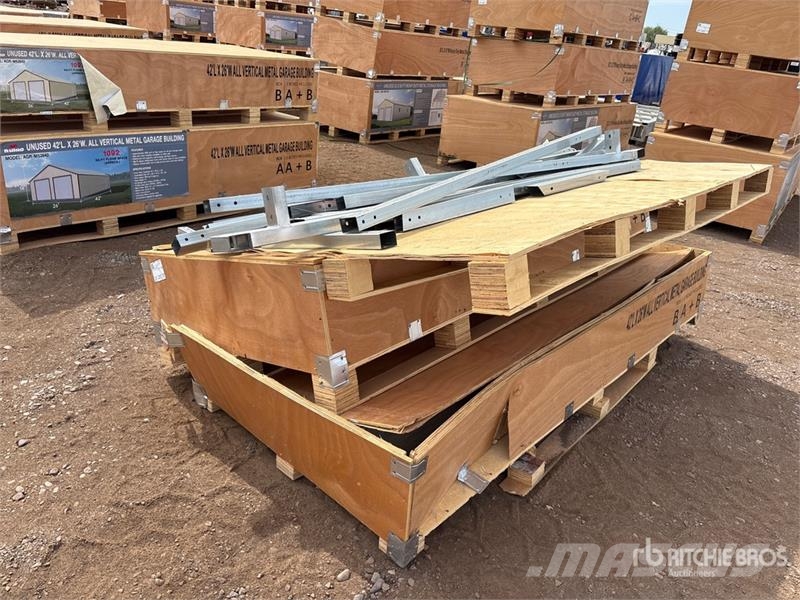  AGR-MS2642 26 ft x 42 ft All Vertical Metal Garage Jeklene gradbene konstrukcije