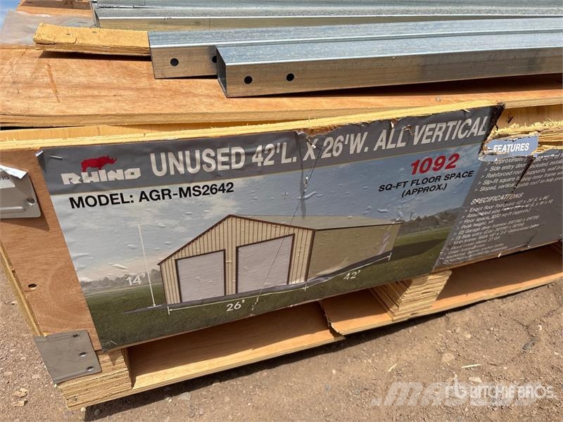 AGR-MS2642 26 ft x 42 ft All Vertical Metal Garage Jeklene gradbene konstrukcije