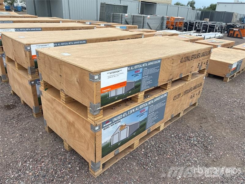AGR-MS2642 26 ft x 42 ft Metal Garage Storage Buil Tērauda karkasa ēkas