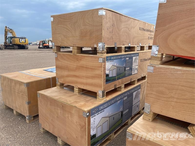 AGR-MS3150 31 ft x 50 ft Metal Storage Building (U Stahlrahmenaufbauten