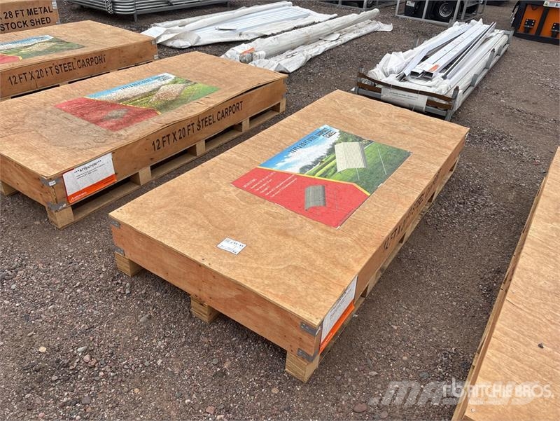  Agriquip CP1220 12 ft x 20 ft Carport (Unused) 钢架建筑