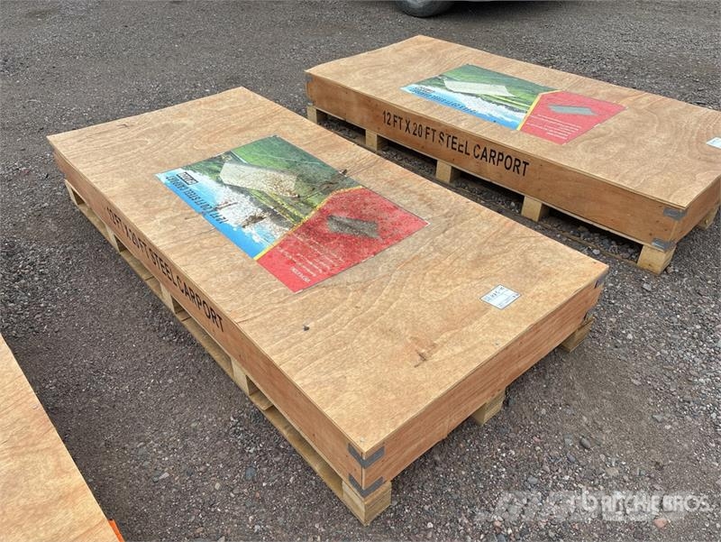 Agriquip CP1220 12 ft x 20 ft Carport (Unused) Tērauda karkasa ēkas