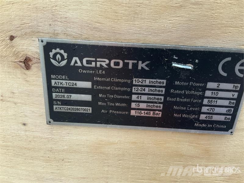 AGT ATK-TC24 Tire Changer (Unused) 건설 장비 - 기타