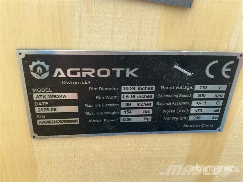 AGT ATK-WB24A Wheel Balancer (Unused) 기타 부품