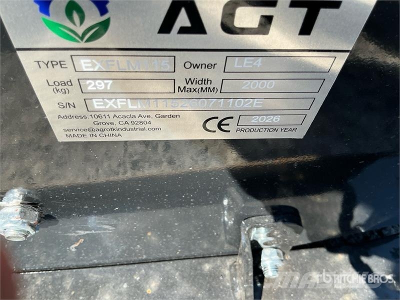 AGT EXFLM115 45 in Excavator Flail Mower (Unused) Segadeiras