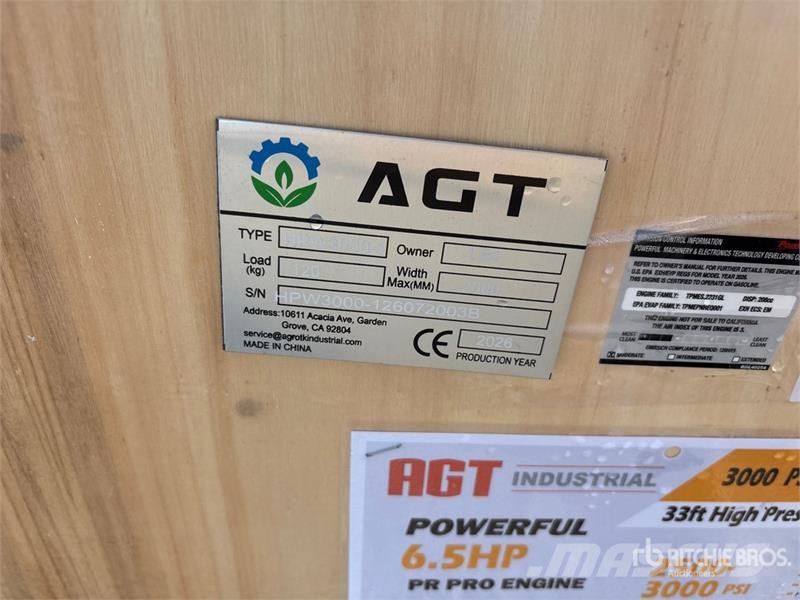 AGT HPW3000-1 Pressure Washer (Unused) Πλυστικά χαμηλής πίεσης