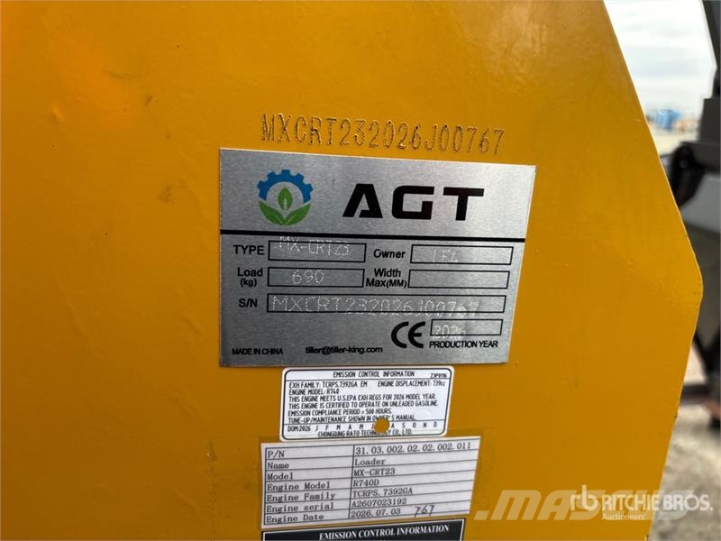 AGT MX-CRT23 Mini Compact Track Loader (Unused) 스키드로더