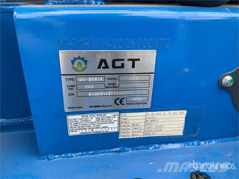 AGT MX-MRW14 Mini Skid Steer Loader (Unused) Krautuvai su šoniniu pasukimu