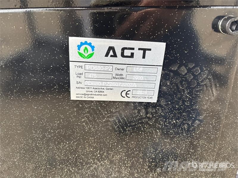 AGT PD680-PZ Skid Steer Post Driver (Unused) Fencing equipment