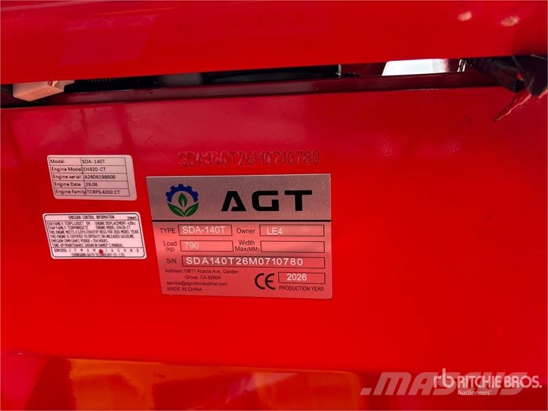 AGT SDA140T Mini Compact Track Loader (Unused) 스키드로더