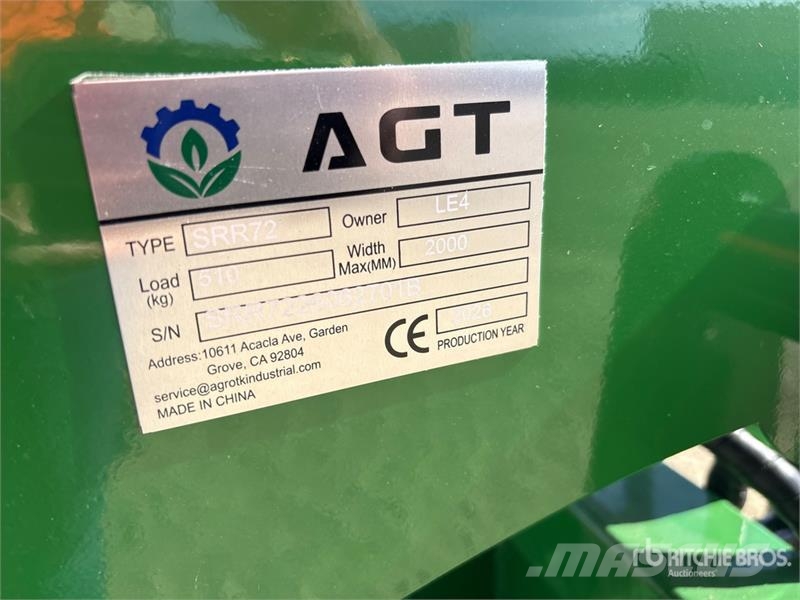 AGT SRR72 72 in General Purpose Skid Steer Grapple Buc Grijpers