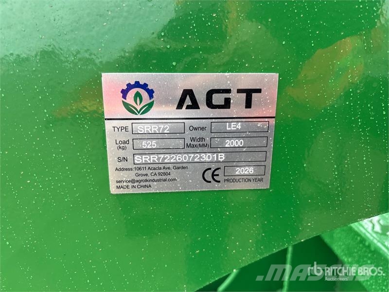 AGT SRR72 72 in Root Skid Steer Grapple (Unused) Грейфери