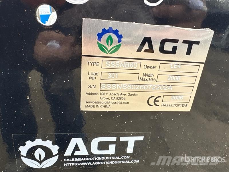AGT SSSNB60 68 in Skid Steer Snowblower (Unused) Sneeuwblazers