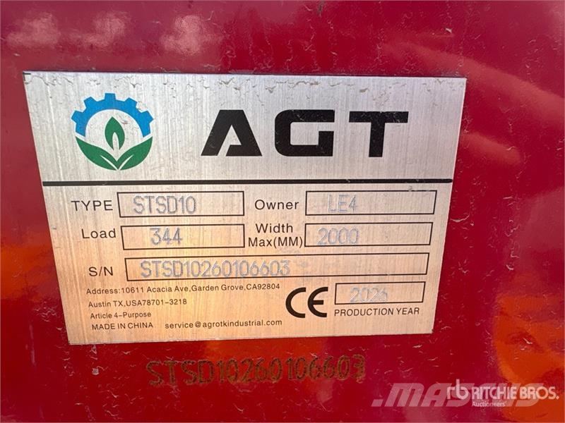 AGT STSD10 3-Point Hitch Skid Steer Seeder (Unused) مثاقيب