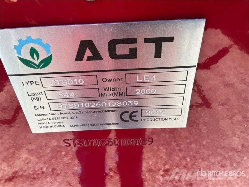 AGT STSD10 3-Point & Skid Steer Seeder (Unused) Zaaimachines