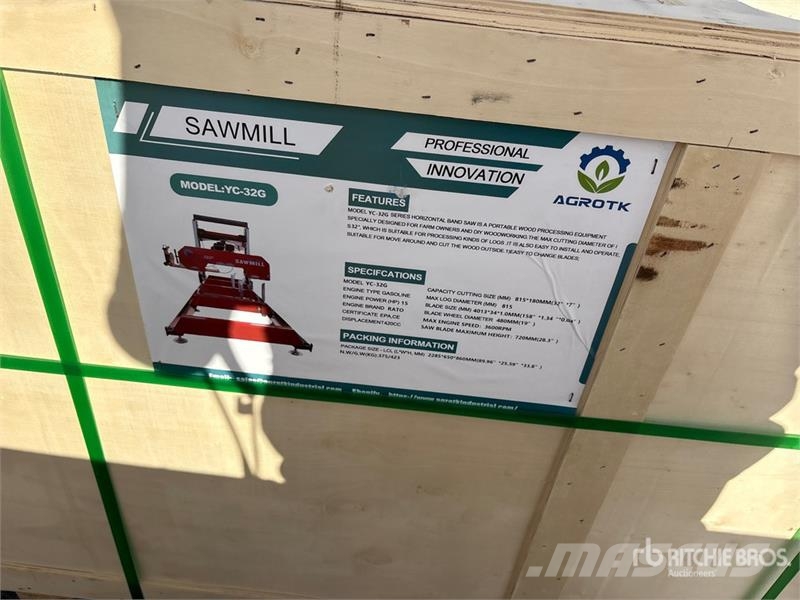 AGT YC-32G Portable Sawmill (Unused) Sawmills