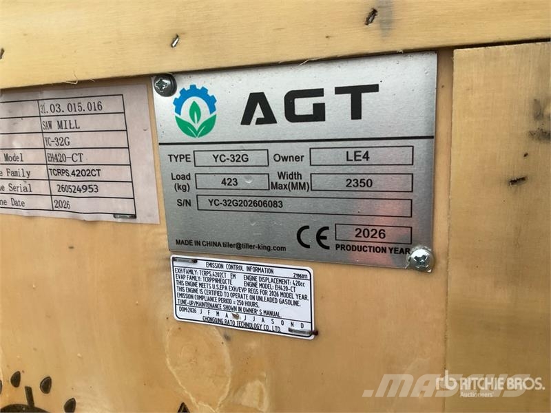 AGT YC32-G Portable Sawmill (Unused) Sahat