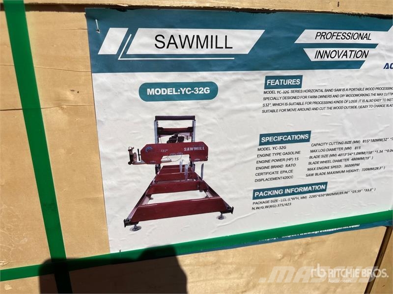 AGT YC32-G Portable Sawmill (Unused) Píly