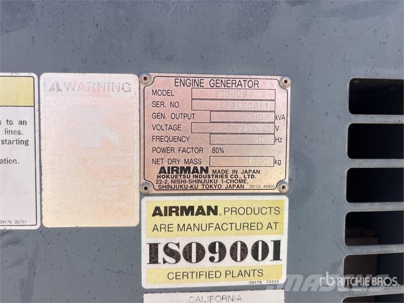 Airman 60 kVA Mobile Generator Set Dieselgeneratorer
