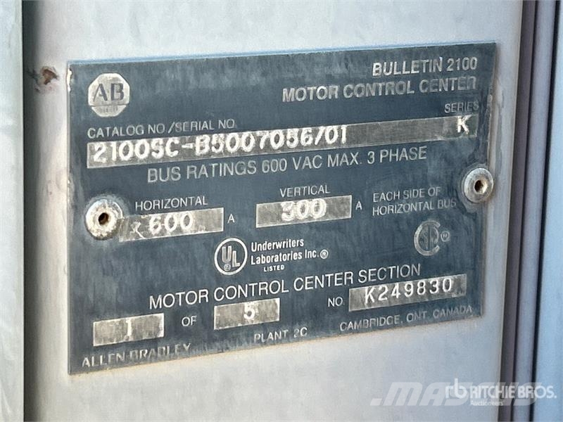  Allen-Bradley Panel Box 17 starters مكونات أخرى