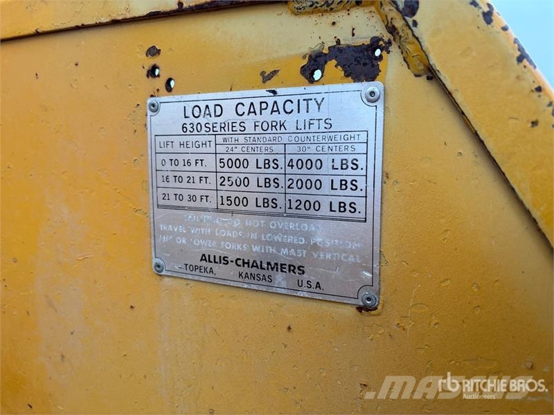 Allis Chalmers Chalmers 500 5000 lb Pneumatic Tire Forkl Другие складские механизмы