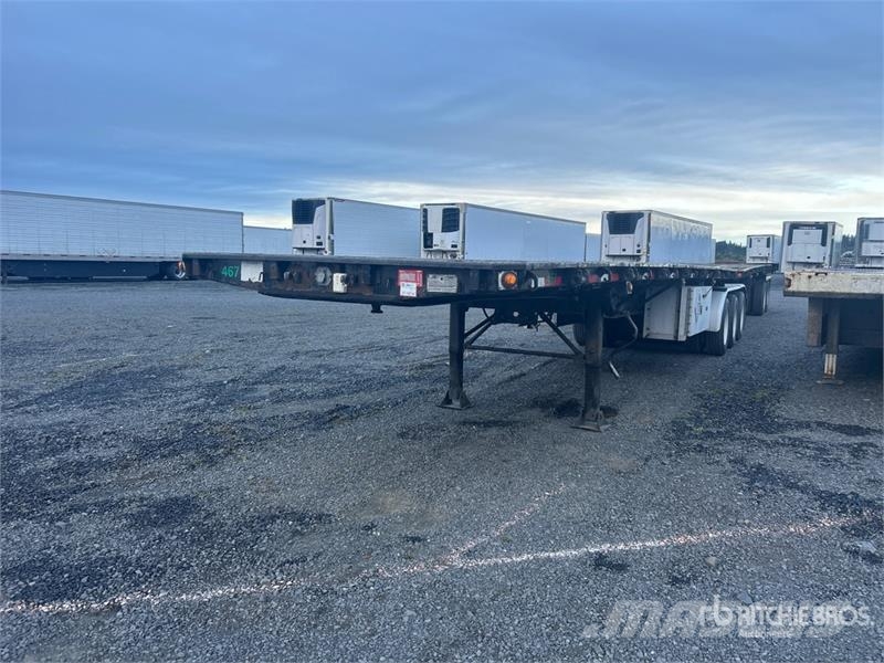 Alloy AGTFB39B3 32 ft Tri/A B-Train Lead Flatbed Trailer Pritschenanhänger