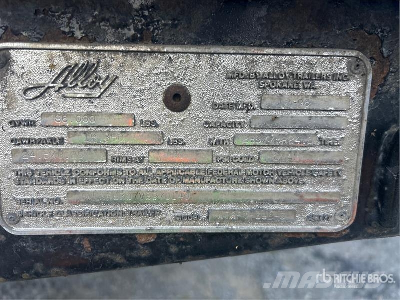Alloy AGTFB39B3 32 ft Tri/A B-Train Lead Flatbed Trailer Pritschenanhänger