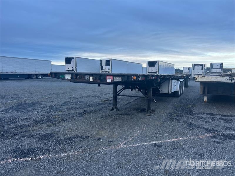 Alloy AGTFB39B3 32 ft Tri/A B-Train Lead Flatbed Trailer Pritschenanhänger