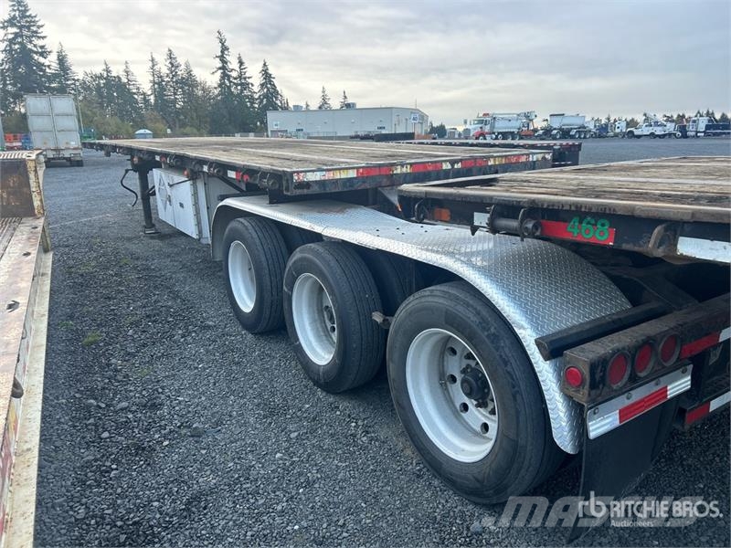 Alloy AGTFB39B3 32 ft Tri/A B-Train Lead Flatbed Trailer Pritschenanhänger
