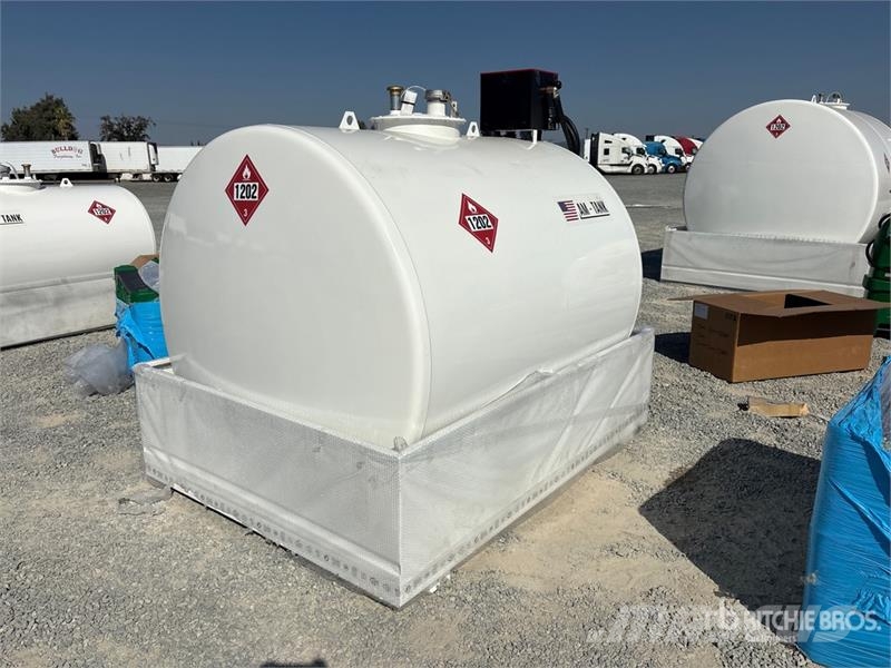 AM Tank 1000 1050 gal Skid Mounted Steel Diesel Fuel Tanques de combustível e aditivos