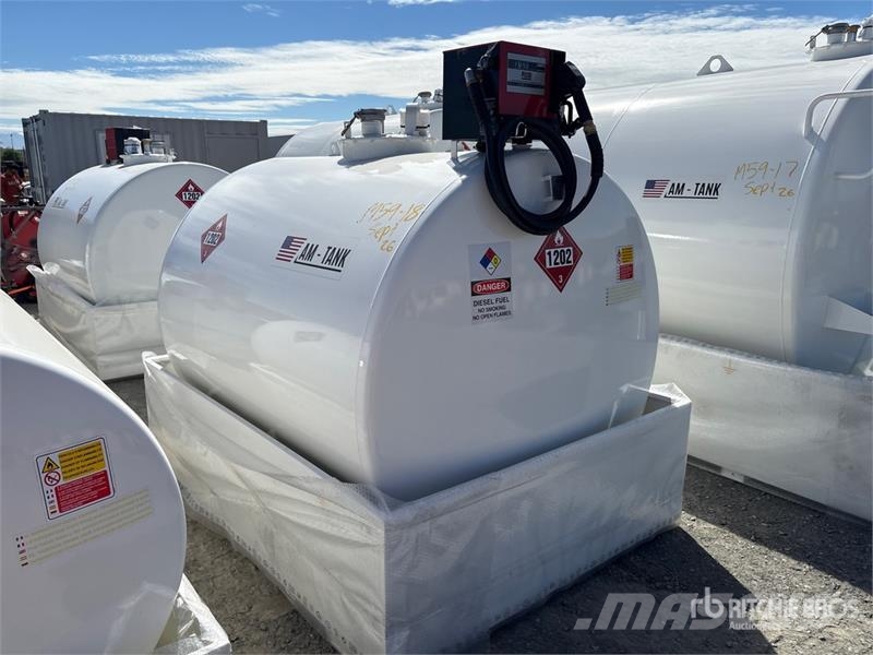 AM Tank 1050 gal Skid Mounted Steel Diesel Fuel Tank Fuel and additive tanks