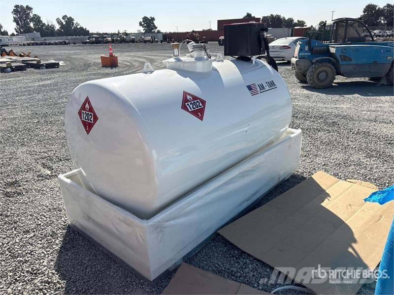 AM Tank 500 490 gal Skid Mounted Steel Diesel Fuel Ta صهاريج الوقود والصهاريج الإضافية