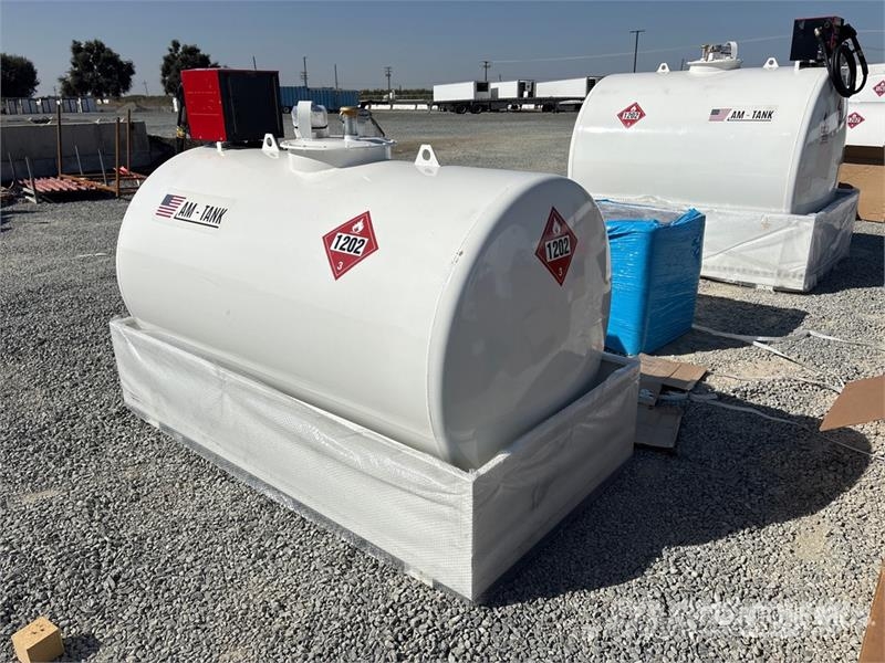 AM Tank 500 490 gal Skid Mounted Steel Diesel Fuel Ta صهاريج الوقود والصهاريج الإضافية