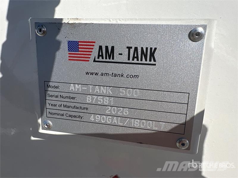 AM Tank 500 490 gal Skid Mounted Steel Diesel Fuel Ta صهاريج الوقود والصهاريج الإضافية