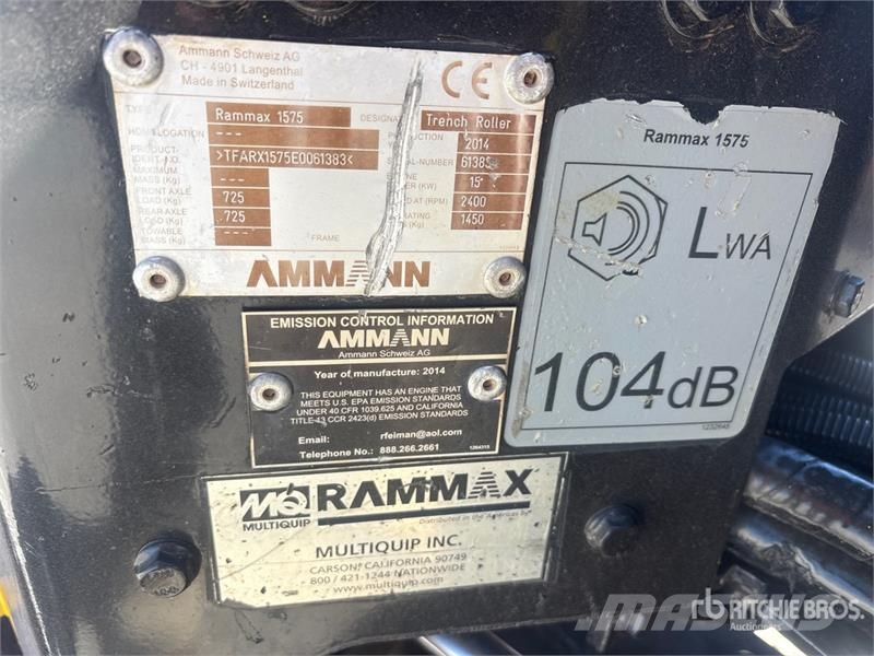 Ammann Rammax1575 Trench Compactor (Inoperable) Erdbauwalzen