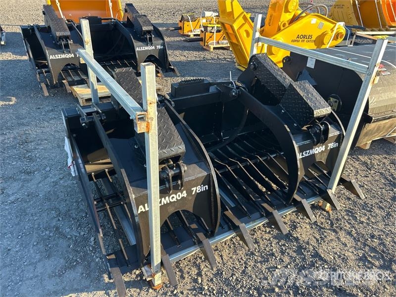  AORLES ZMQ04 72 in Skeleton Skid Steer Grapple (Un خطاطيف