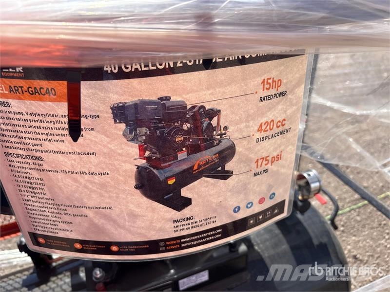 Arteer ART-GAC40 14.5 cfm Skid-Mounted 40 gal Air Compres Compresoras